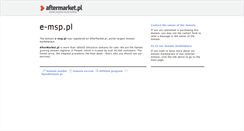 Desktop Screenshot of e-msp.pl